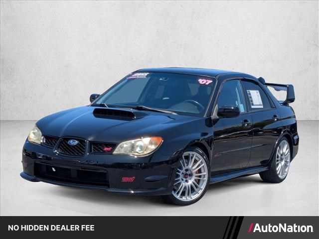 Obsidian Black Pearl 2007 Subaru Impreza WRX STI Turbo AWD Sedan All-Wheel Drive 6-Speed Manual