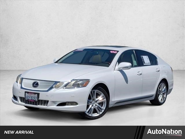 White 2008 Lexus GS Hybrid 450h RWD Sedan Rear-Wheel Drive Automatic