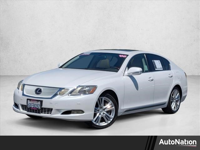 White 2008 Lexus GS Hybrid 450h RWD Sedan Rear-Wheel Drive Automatic