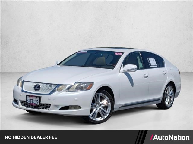 White 2008 Lexus GS Hybrid 450h RWD Sedan Rear-Wheel Drive Automatic