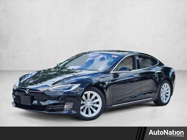 Solid Black 2020 Tesla Model S Long Range Plus AWD Sedan All-Wheel Drive Automatic