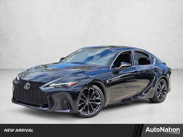 Black (Caviar) 2023 Lexus IS 350 F Sport RWD Sedan Rear-Wheel Drive Automatic