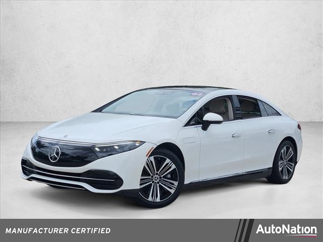 Polar White 2023 Mercedes-Benz EQS 450+ RWD Sedan Rear-Wheel Drive Automatic