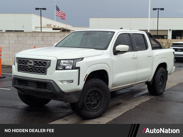 Glacier White 2023 Nissan Frontier Pickup Truck Four-Wheel Drive Automatic