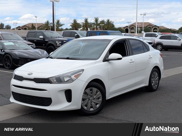 Clear White 2019 Kia Rio S FWD Sedan Front-Wheel Drive Automatic