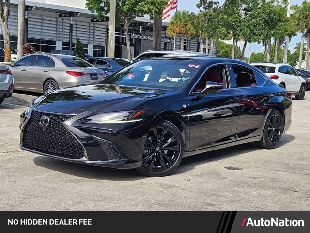 Black (Obsidian) 2024 Lexus ES Hybrid Sedan Front-Wheel Drive Automatic