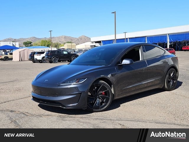 Gray (Stealth Grey) 2025 Tesla Model 3 Performance AWD Sedan All-Wheel Drive Automatic