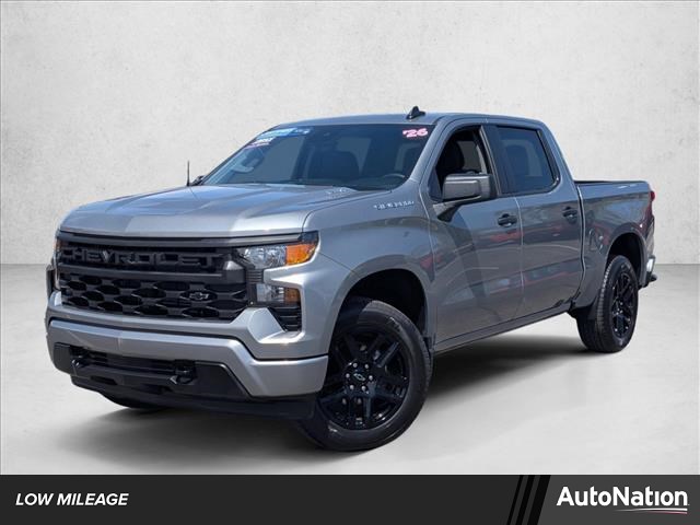 Sterling Gray Metallic 2026 Chevrolet Silverado 1500 Custom Crew Cab RWD Pickup Truck 4X2 8-Speed Automatic