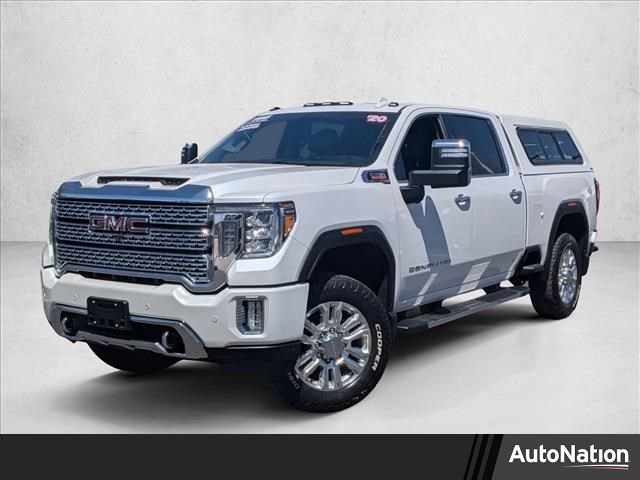 White Frost Tricoat 2020 GMC Sierra 2500HD Denali Crew Cab 4WD Pickup Truck Four-Wheel Drive Automatic