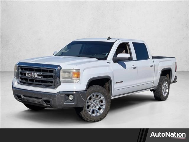 Summit White 2015 GMC Sierra 1500 SLE Crew Cab 4WD Pickup Truck Four-Wheel Drive 6-Speed Automatic