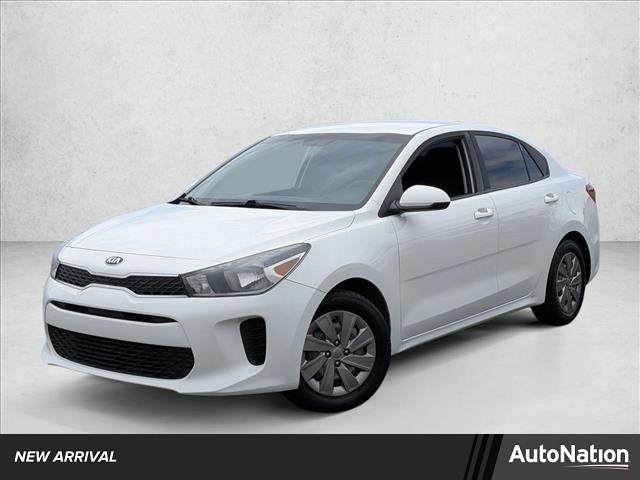 Clear White 2019 Kia Rio S FWD Sedan Front-Wheel Drive Automatic