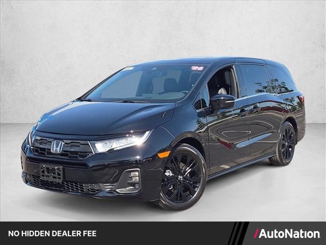 Black 2026 Honda Odyssey Minivan Front-Wheel Drive Automatic