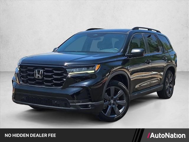 Black 2025 Honda Pilot SUV / Crossover Front-Wheel Drive Automatic
