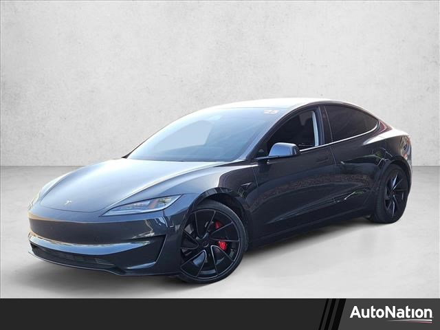 Gray (Stealth Grey) 2025 Tesla Model 3 Performance AWD Sedan All-Wheel Drive Automatic