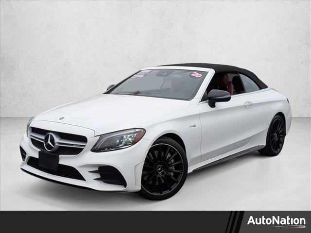 Polar White 2020 Mercedes-Benz C-Class AMG C 43 Cabriolet 4MATIC Convertible All-Wheel Drive Automatic