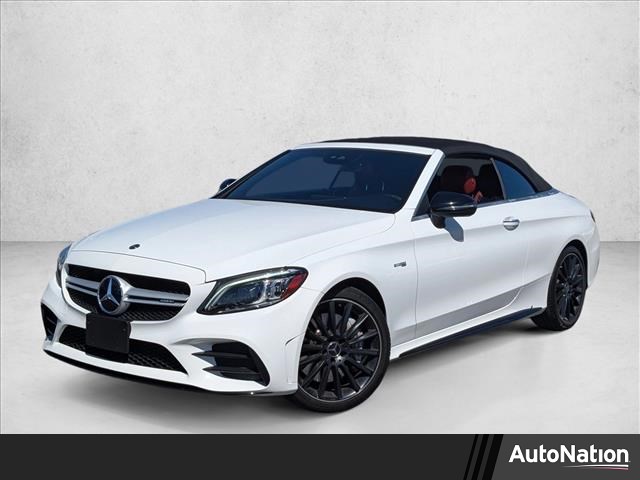 Polar White 2020 Mercedes-Benz C-Class AMG C 43 Cabriolet 4MATIC Convertible All-Wheel Drive Automatic
