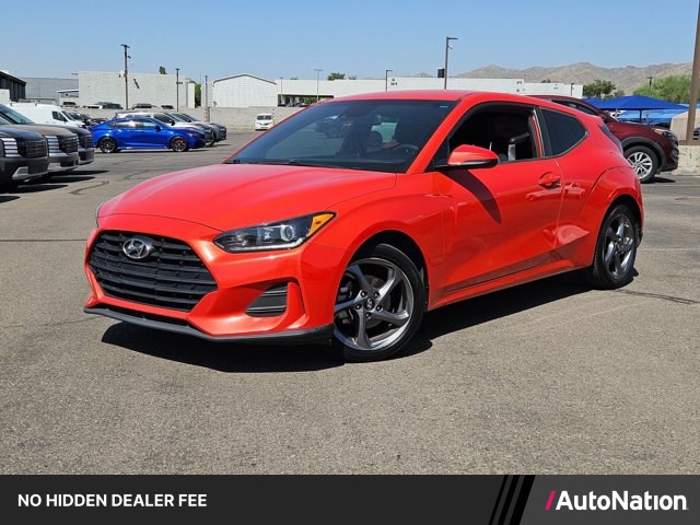 Sunset Orange 2020 Hyundai Veloster Coupe Front-Wheel Drive Automatic