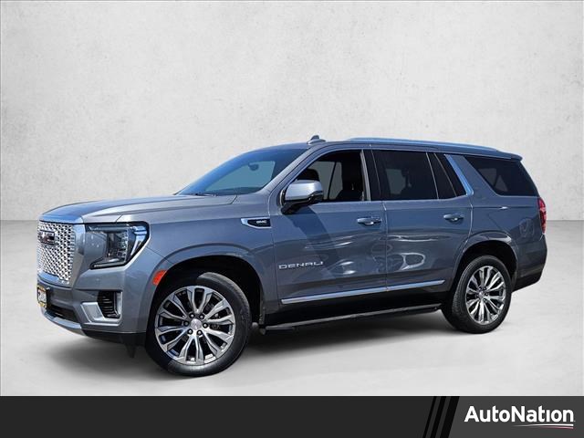 Gray (Satin Steel Metallic) 2022 GMC Yukon Denali 4WD SUV / Crossover Four-Wheel Drive Automatic