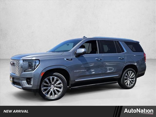 Gray (Satin Steel Metallic) 2022 GMC Yukon Denali 4WD SUV / Crossover Four-Wheel Drive Automatic