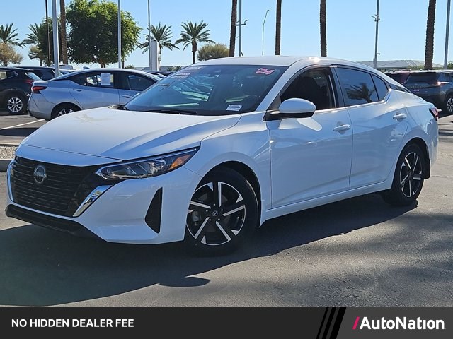 White (Fresh Powder) 2024 Nissan Sentra Sedan Front-Wheel Drive Automatic