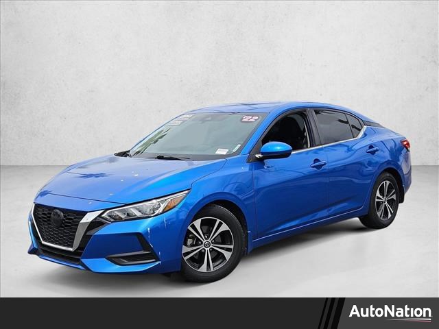 Electric Blue Metallic 2022 Nissan Sentra SV FWD Sedan Front-Wheel Drive Automatic