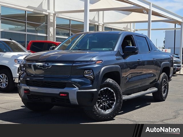 Blue Smoke Metallic 2026 Chevrolet Silverado EV Trail Boss Crew Cab (Extended Range) e4WD Pickup Truck All-Wheel Drive Automatic