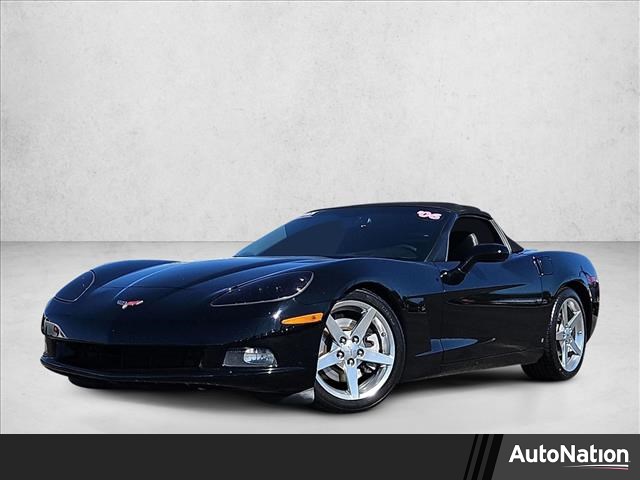 Black 2006 Chevrolet Corvette Convertible RWD Convertible Rear-Wheel Drive 6-Speed Manual