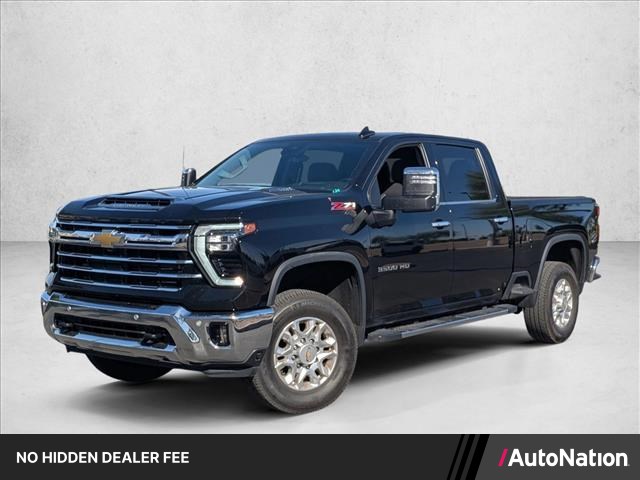 Black 2024 Chevrolet Silverado 3500HD LTZ Crew Cab 4WD Pickup Truck Four-Wheel Drive Automatic