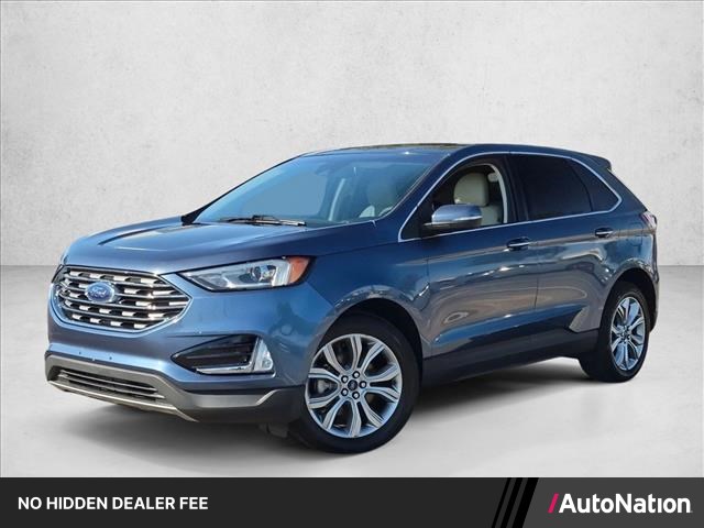 Blue Metallic 2019 Ford Edge SUV / Crossover Front-Wheel Drive 8-Speed Automatic
