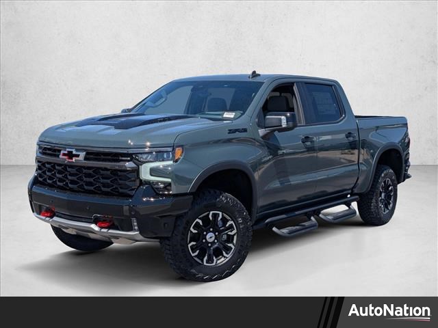 Cypress Gray 2026 Chevrolet Silverado 1500 ZR2 Crew Cab 4WD Pickup Truck Four-Wheel Drive Automatic