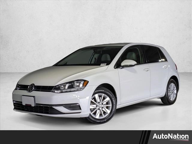White 2019 Volkswagen Golf S FWD Hatchback Front-Wheel Drive 6-Speed Manual