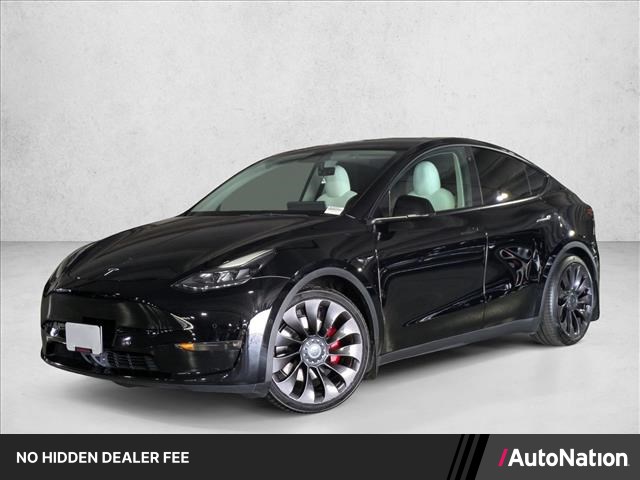 Solid Black 2022 Tesla Model Y SUV / Crossover All-Wheel Drive Automatic