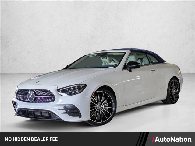 Polar White 2023 Mercedes-Benz E-Class Convertible Rear-Wheel Drive Automatic