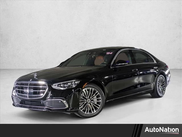 Black 2024 Mercedes-Benz S-Class S 580e 4MATIC Sedan All-Wheel Drive Automatic