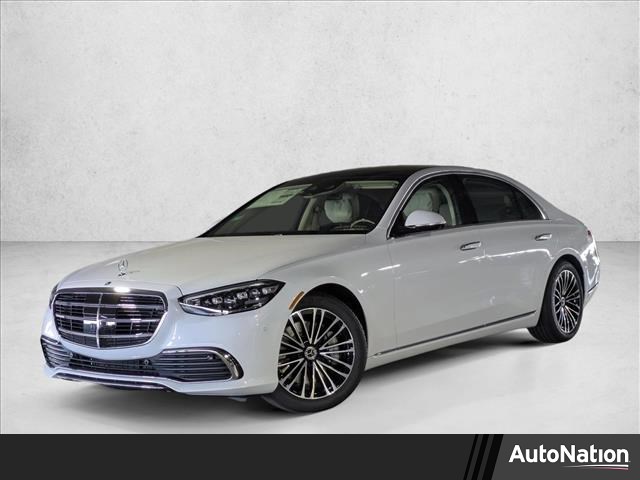 Manufaktur Moonlight White Metallic 2026 Mercedes-Benz S-Class S 580e 4MATIC Sedan All-Wheel Drive Automatic