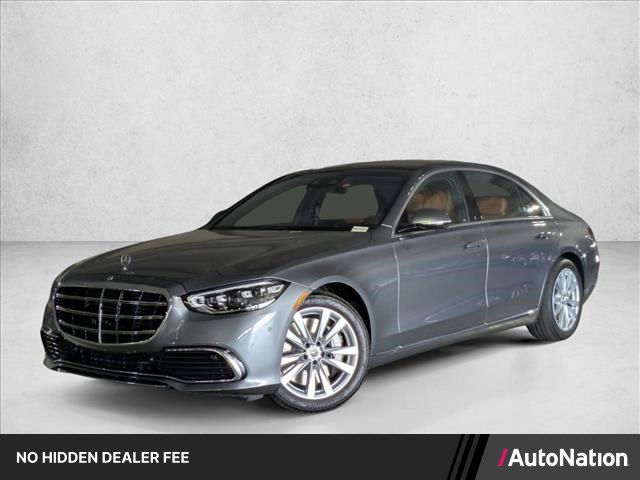 Gray (Selenite Grey Metallic) 2026 Mercedes-Benz S-Class Sedan All-Wheel Drive Automatic