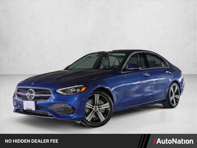 Starling Blue Metallic 2023 Mercedes-Benz C-Class Sedan Rear-Wheel Drive Automatic