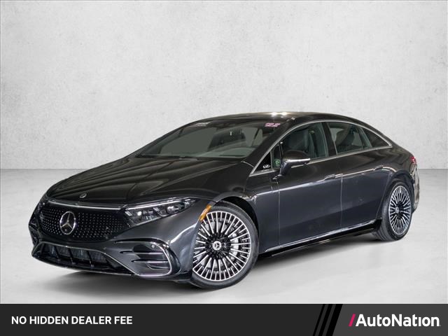 Gray (Graphite Grey Metallic) 2022 Mercedes-Benz EQS Sedan All-Wheel Drive Automatic