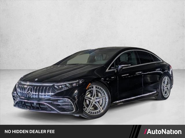 Obsidian Black Metallic 2024 Mercedes-Benz EQS Sedan All-Wheel Drive Automatic