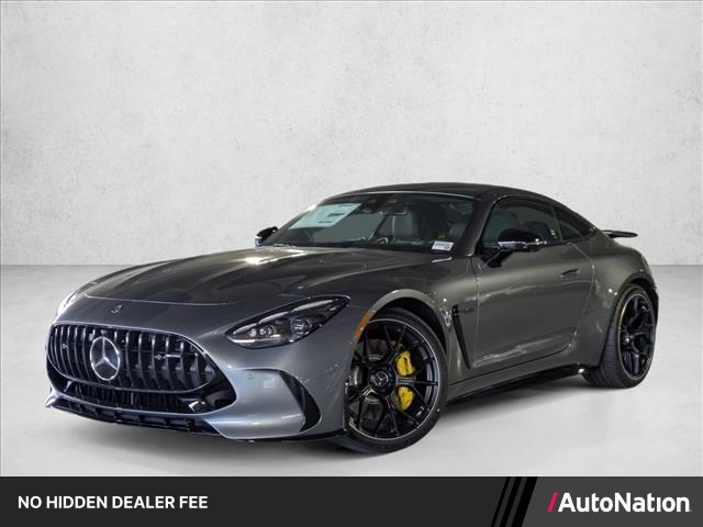 Gray (Selenite Grey Metallic) 2026 Mercedes-Benz AMG GT Coupe All-Wheel Drive Automatic