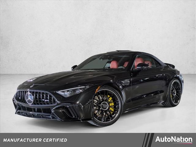 Obsidian Black Metallic 2022 Mercedes-Benz SL-Class AMG SL 63 4MATIC Convertible All-Wheel Drive Automatic