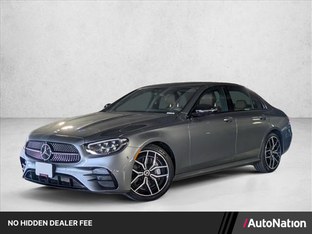 Gray (Selenite Grey Metallic) 2023 Mercedes-Benz E-Class Sedan Rear-Wheel Drive Automatic