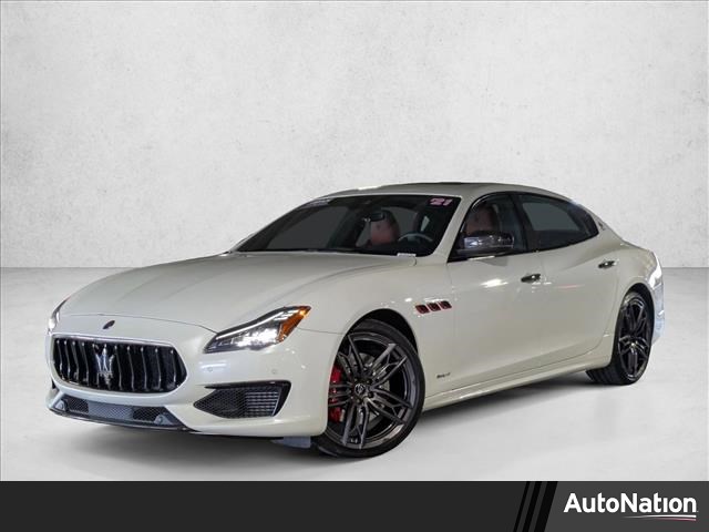 Bianco 2021 Maserati Quattroporte S GranSport RWD Sedan Rear-Wheel Drive Automatic