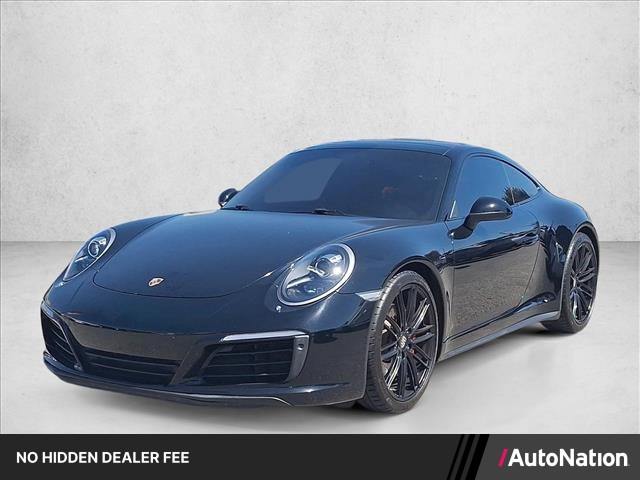 Black 2017 Porsche 911 Coupe All-Wheel Drive 7-Speed Automatic