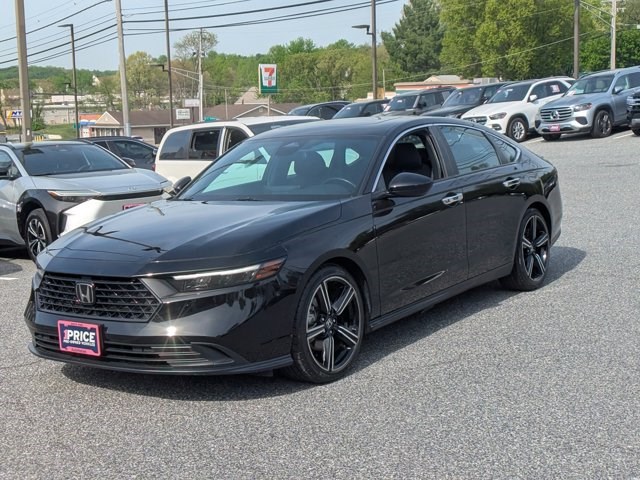 Crystal Black Pearl 2025 Honda Accord Hybrid Sport FWD Sedan Front-Wheel Drive Automatic
