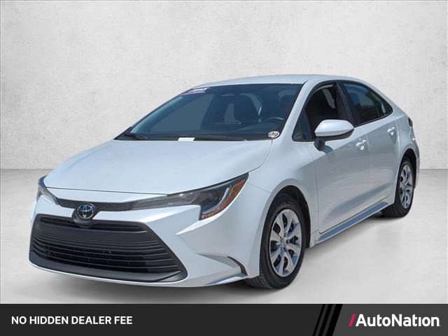 White 2026 Toyota Corolla LE FWD Sedan Front-Wheel Drive Continuously Variable Transmission