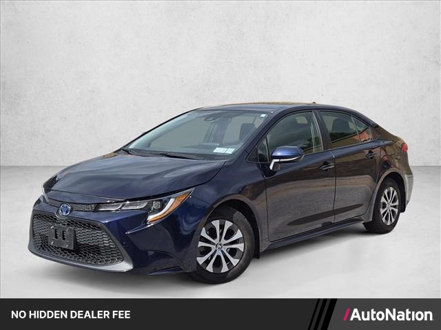 Blue 2022 Toyota Corolla Hybrid Sedan Front-Wheel Drive Automatic