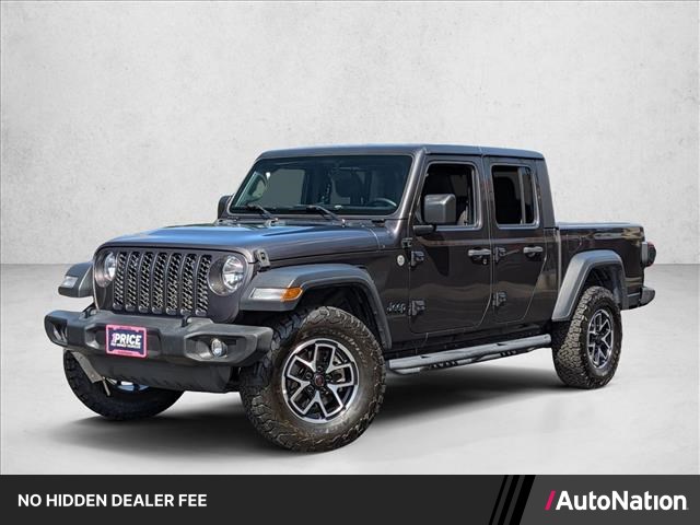 Gray (Granite Crystal Metallic Clearcoat) 2020 Jeep Gladiator Pickup Truck Four-Wheel Drive 8-Speed Automatic