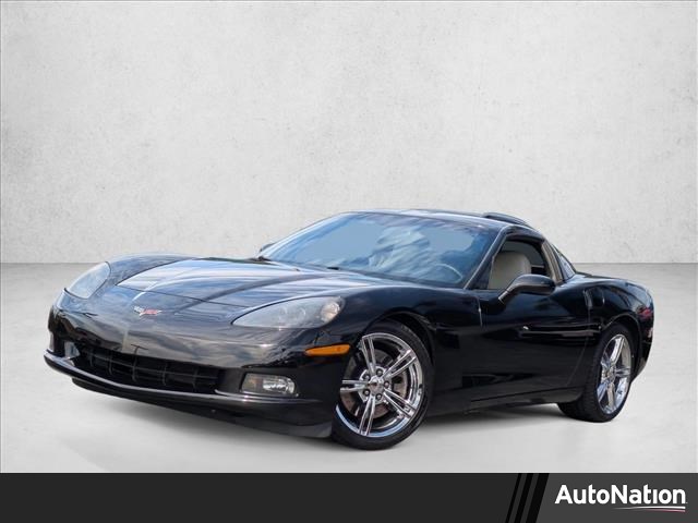 Black 2008 Chevrolet Corvette Coupe 6-Speed Automatic