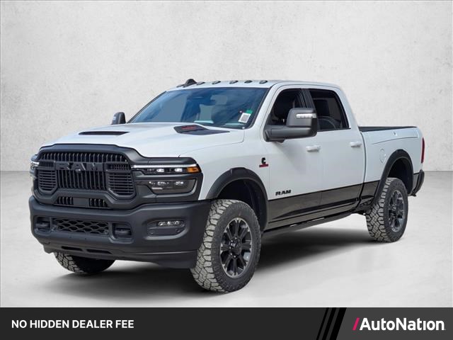 Bright White Clearcoat 2026 RAM 2500 Rebel Crew Cab 4WD Pickup Truck Four-Wheel Drive 8-Speed Automatic